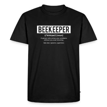 Beekeeper Definition Chemise Cadeau - T-shirt Premium bio Homme - noir - Devant - Nico (187cm)