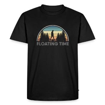 Floating Time Shirt Cadeau Onewheel - T-shirt Premium bio Homme - noir - Devant - Nico (187cm)