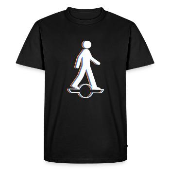 Stick Figure Onewheel Shirt Cadeau - T-shirt Premium bio Homme - noir - Devant - Nico (187cm)