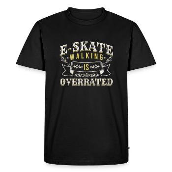 E-skate walking est surestimé chemise onewheel - T-shirt Premium bio Homme - noir - Devant - Nico (187cm)