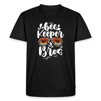 Bee Keeper Bros Chemise Cadeau Apiculteur - T-shirt Premium bio Homme - noir - Devant - Nico (187cm)