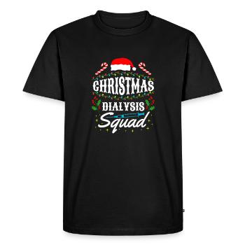 Cadeau de chemise de l’escouade de dialyse de Noël - T-shirt Premium bio Homme - noir - Devant - Nico (187cm)