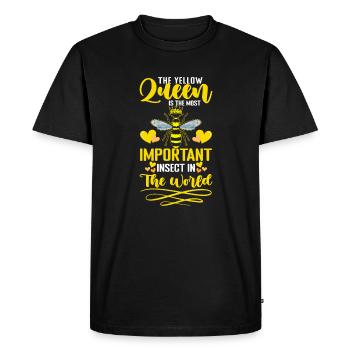 The yellow queen is the most important ... Beekeeper - Men's Premium Organic T-Shirt - black - Front - Nico (187cm)