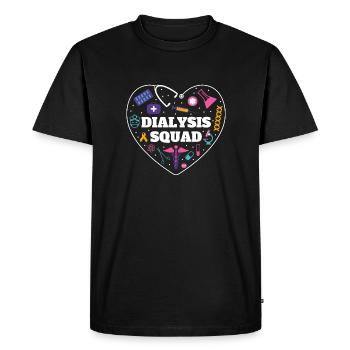Cadeau de chemise d’escouade de dialyse - T-shirt Premium bio Homme - noir - Devant - Nico (187cm)