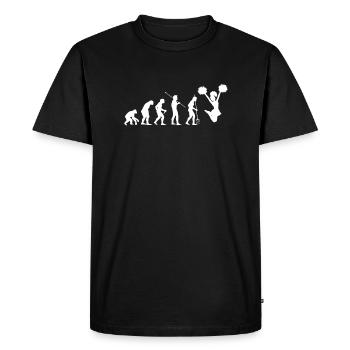 Cadeau de chemise de pom-pom girl Evolution - T-shirt Premium bio Homme - noir - Devant - Nico (187cm)