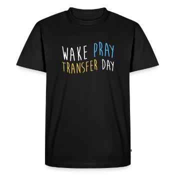 Wake Pray Jour de transfert Chemise Infirmière en dialyse - T-shirt Premium bio Homme - noir - Devant - Nico (187cm)