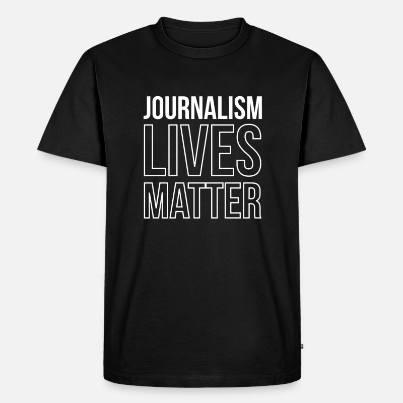 Le journalisme compte - T-shirt Premium bio Homme - noir