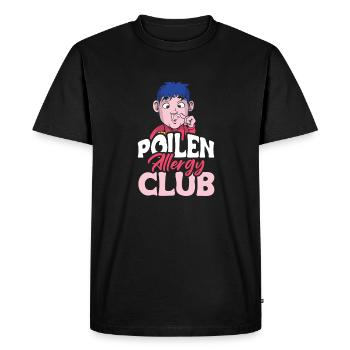 Cadeau de chemise Pollen Allergy Club - T-shirt Premium bio Homme - noir - Devant - Nico (187cm)