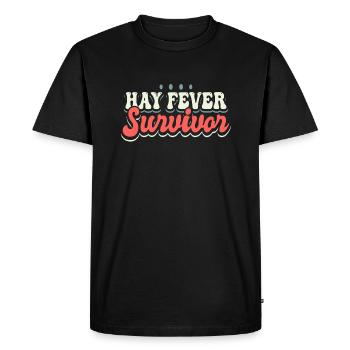 Chemise de survivant du rhume des foins Cadeau - T-shirt Premium bio Homme - noir - Devant - Nico (187cm)