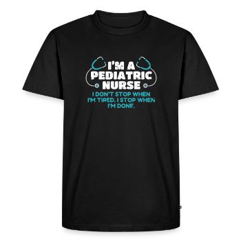 In A Pediatric Nurse Pediatric Nurse Shirt - Men's Premium Organic T-Shirt - black - Front - Nico (187cm)