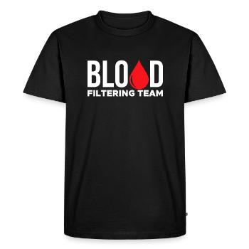 Cadeau de chemise de l’équipe de filtrage du sang - T-shirt Premium bio Homme - noir - Devant - Nico (187cm)
