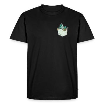 Chest Pocket Shirt Tree Frog Tree Frog - Men's Premium Organic T-Shirt - black - Front - Nico (187cm)