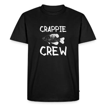 Crappie Crew Shirt Cadeau - T-shirt Premium bio Homme - noir - Devant - Nico (187cm)