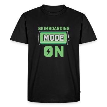Skimboarding Fashion On Shirt Gift - Men's Premium Organic T-Shirt - black - Front - Nico (187cm)