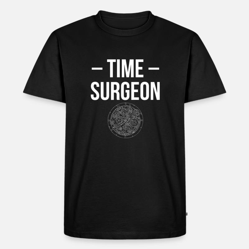 Time Surgeon Shirt Geschenk - Männer Premium Bio T-Shirt - Schwarz