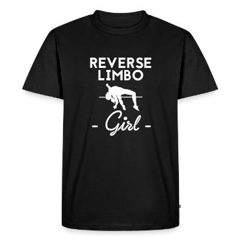 Reverse Limbo Girl Shirt Pole Vault - Men's Premium Organic T-Shirt - black - Front - Nico (187cm)