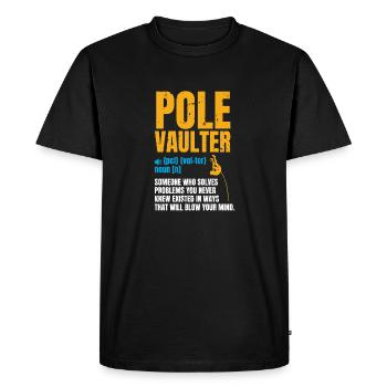 Définition du saut à la perche Chemise Stabhochsprung - T-shirt Premium bio Homme - noir - Devant - Nico (187cm)