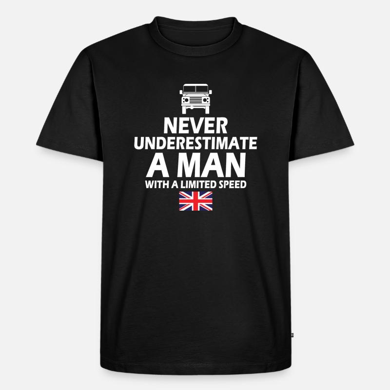 Landy Never Estimate black - Männer Premium Bio T-Shirt - Schwarz