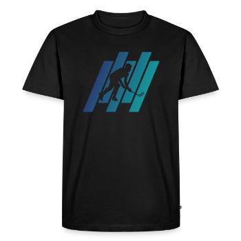 Floorball Joueur de Floorball Joueur de Floorball - T-shirt Premium bio Homme - noir - Devant - Nico (187cm)