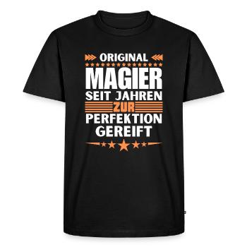 Des magiciens mûris à la perfection - T-shirt Premium bio Homme - noir - Devant - Nico (187cm)