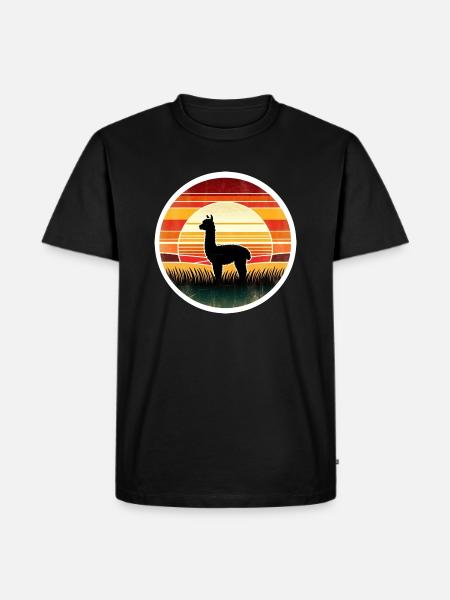 Alpaca - Men's Premium Organic T-Shirt - black