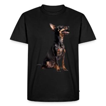 Manchester Terrier Dad Papa - T-shirt Premium bio Homme - noir - Devant - Nico (187cm)
