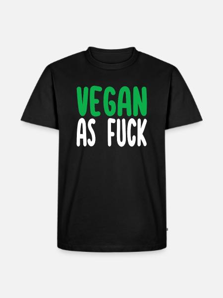 Vegan As Fuck - Men's Premium Organic T-Shirt - black