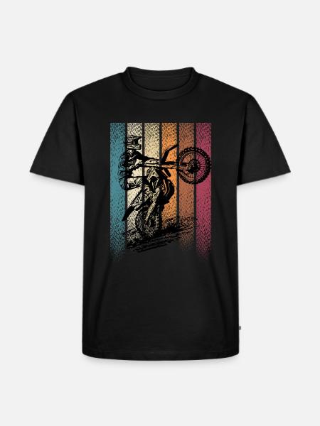 motocross - Men's Premium Organic T-Shirt - black