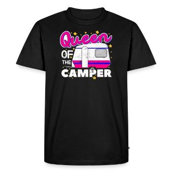Camping Queen - T-shirt Premium bio Homme - noir - Devant - Nico (187cm)