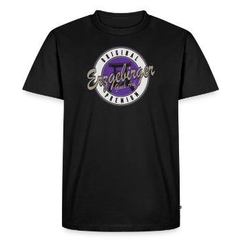 Erzgebirge Glück Auf | Schachter Motiv Aue Kumpel - Männer Premium Bio T-Shirt - Schwarz - Vorne - Nico (187cm)