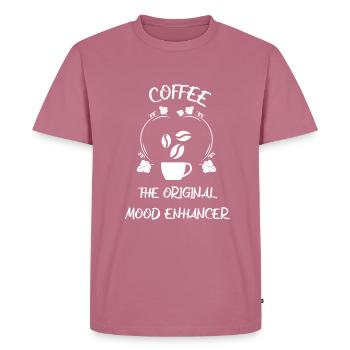 Kaffee Espresso Käffchen - Männer Premium Bio T-Shirt - Mauve - Vorne - Nico (187cm)