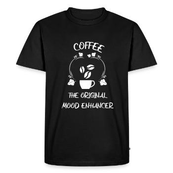 Café Espresso Café - T-shirt Premium bio Homme - noir - Devant - Nico (187cm)