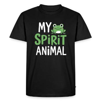 My Spirit Animal - Men's Premium Organic T-Shirt - black - Front - Nico (187cm)