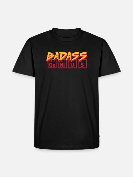 Badass Genius - Men's Premium Organic T-Shirt - black
