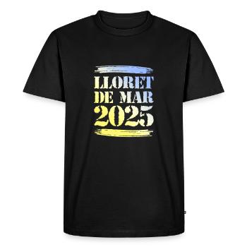 Lloret de Mar 2025 - T-shirt Premium bio Homme - noir - Devant - Nico (187cm)