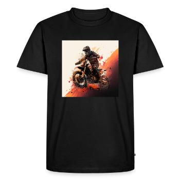 Héros de motocross: montrez votre amour pour le tout-terrain. - T-shirt Premium bio Homme - noir - Devant - Nico (187cm)