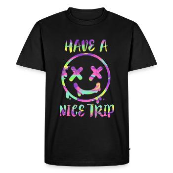 Have a nice LSD Trip Old School Psychedelic Drug - T-shirt Premium bio Homme - noir - Devant - Nico (187cm)