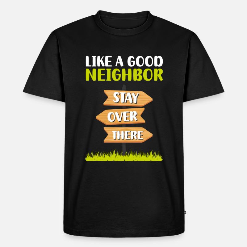 Nachbarschaft Freunde Bier Einweihung - Männer Premium Bio T-Shirt - Schwarz