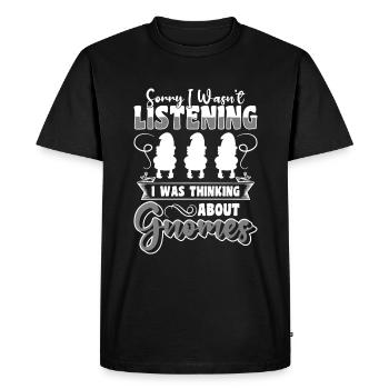 Gnomes Noël ton Gnome Noël Elfe - T-shirt Premium bio Homme - noir - Devant - Nico (187cm)