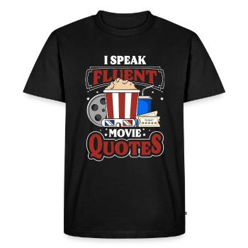 Movie lover screen Staff Hollywood - Men's Premium Organic T-Shirt - black - Front - Nico (187cm)