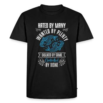Constellation astrologique des Poissons - T-shirt Premium bio Homme - noir - Devant - Nico (187cm)