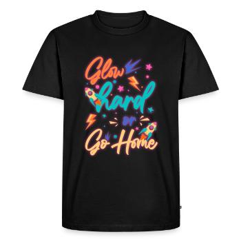 Neon Vintage Cassette Neon Enseignes au néon - T-shirt Premium bio Homme - noir - Devant - Nico (187cm)