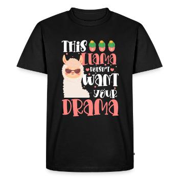 Camel Fluffy Drama Breeder - Men's Premium Organic T-Shirt - black - Front - Nico (187cm)