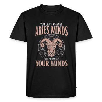 Aries Birthday Pride - Men's Premium Organic T-Shirt - black - Front - Nico (187cm)