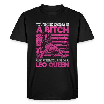 Constellation de superstition du Lion - T-shirt Premium bio Homme - noir - Devant - Nico (187cm)