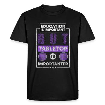 Jeux Jeu Joueur de plateau - T-shirt Premium bio Homme - noir - Devant - Nico (187cm)