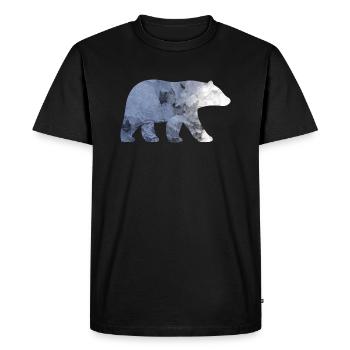 Ours polaire (b) - T-shirt Premium bio Homme - noir - Devant - Nico (187cm)