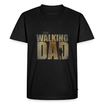 Le cadeau du père qui marche pour les papas attendus - T-shirt Premium bio Homme - noir - Devant - Nico (187cm)