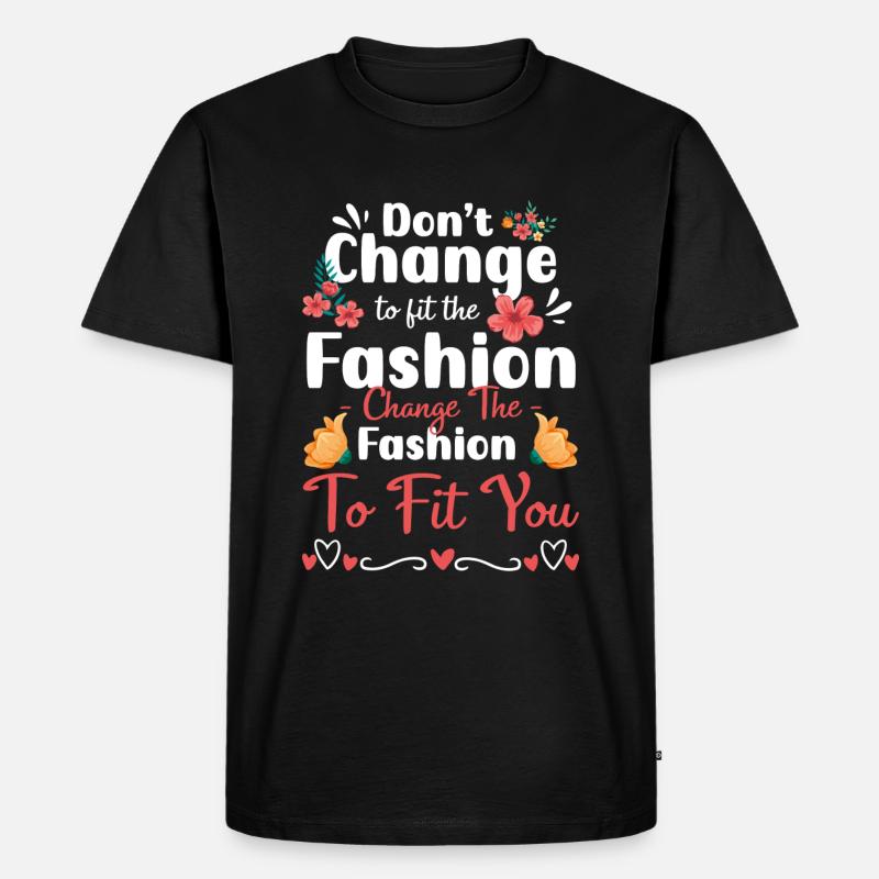 Mode Individuell Modequeen Trendsetter - Männer Premium Bio T-Shirt - Schwarz