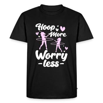 Hulahoop Hoop Workout Fit - Men's Premium Organic T-Shirt - black - Front - Nico (187cm)